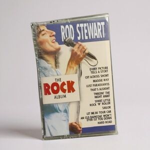 ROD STEWART The Rock Album Cassette Vintage tape and case with liner party music